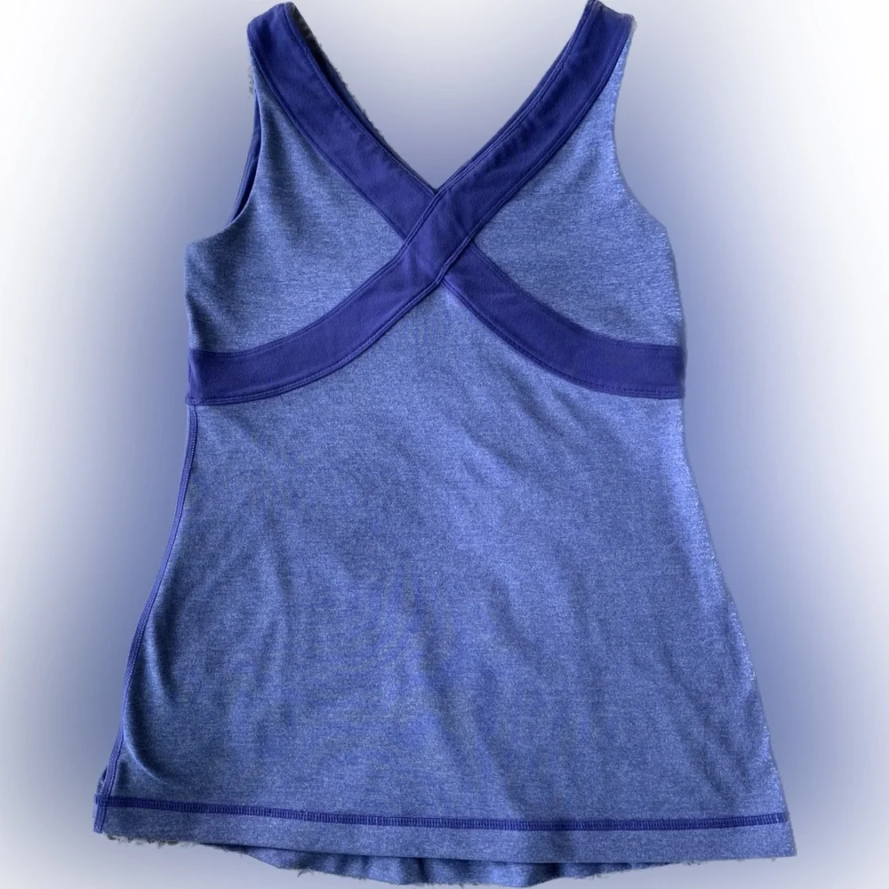 Lululemon Purple Wrap Tank - Picture 2 of 7